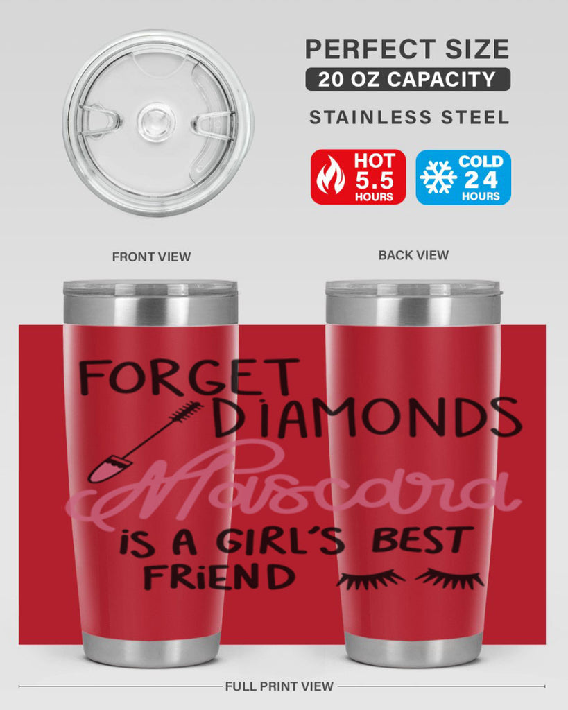 Forget Diamonds Mascara is a Girls Best Friend Style 100#- make up- Tumbler