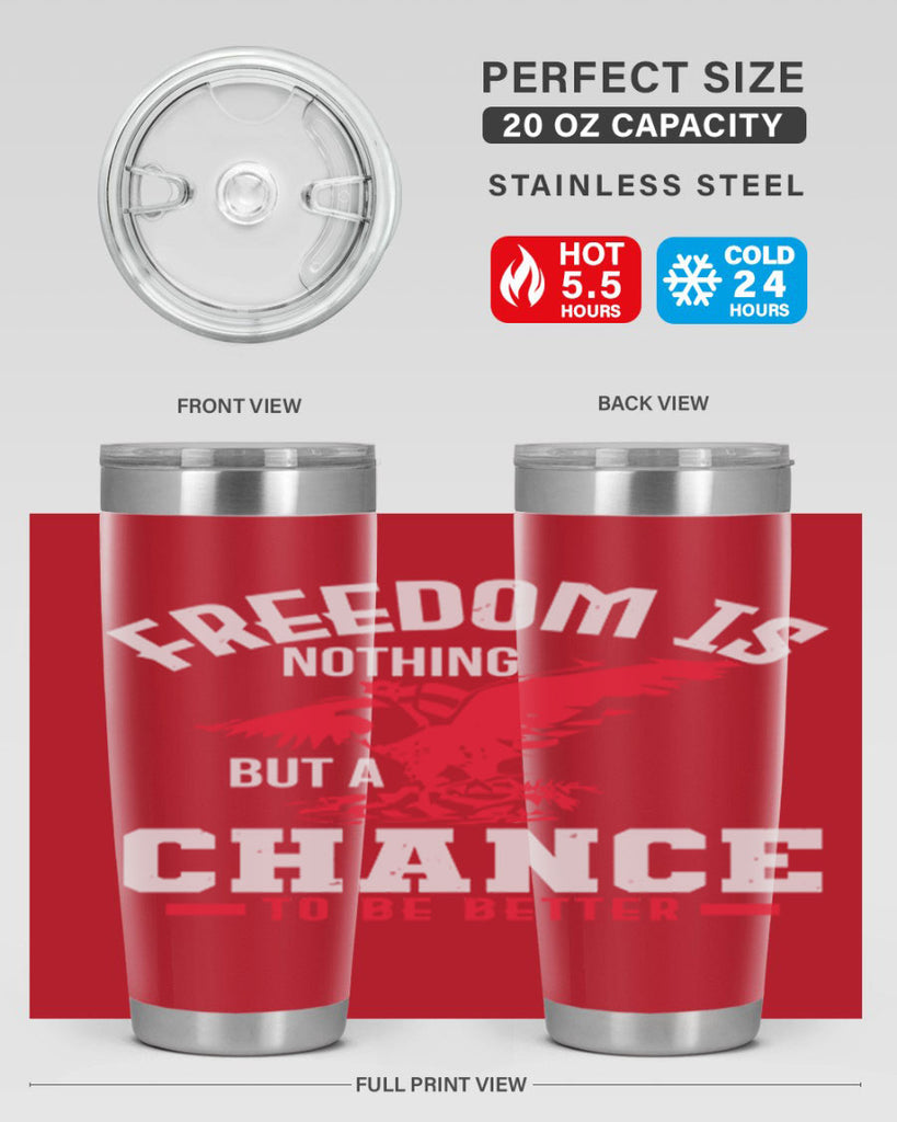 Freedom is nothing but a chance to be Style 83#- Fourt Of July- Tumbler