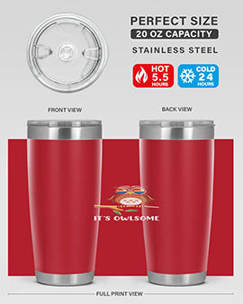 Funny Owl Gift Im Owlsome A TurtleRabbit 7#- owl- Tumblers