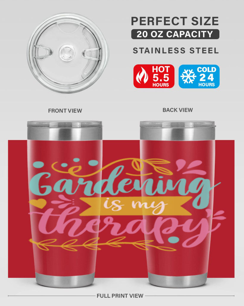 Gardening is my therapy Style 66#- summer- Tumbler