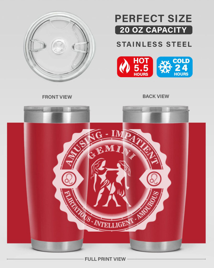 Gemini 12#- zodiac- Tumbler