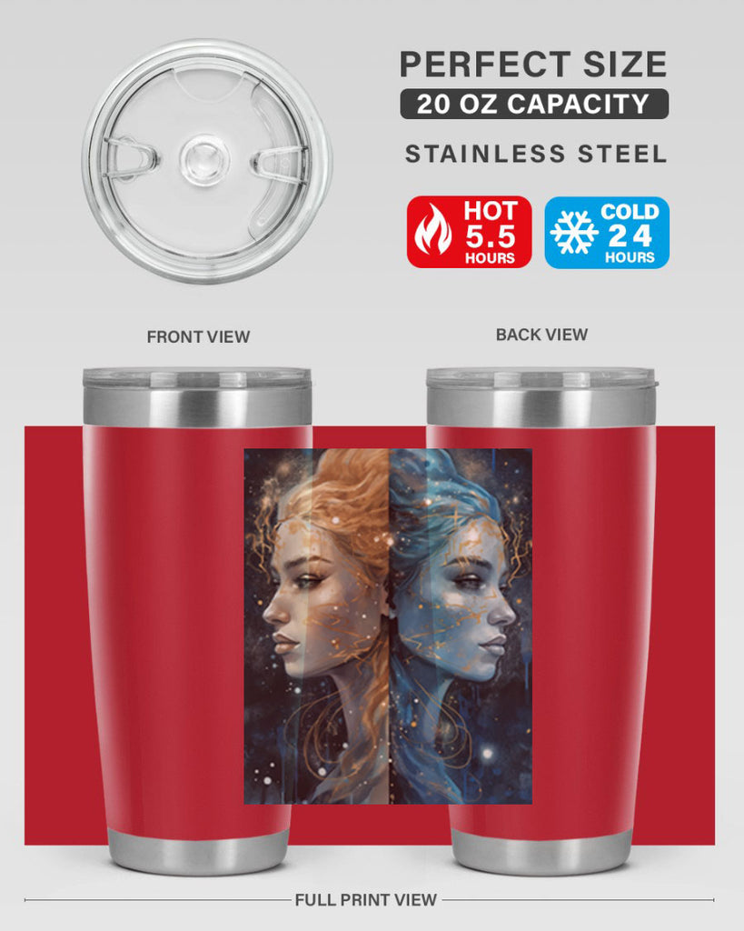 Gemini 56#- zodiac- Tumbler