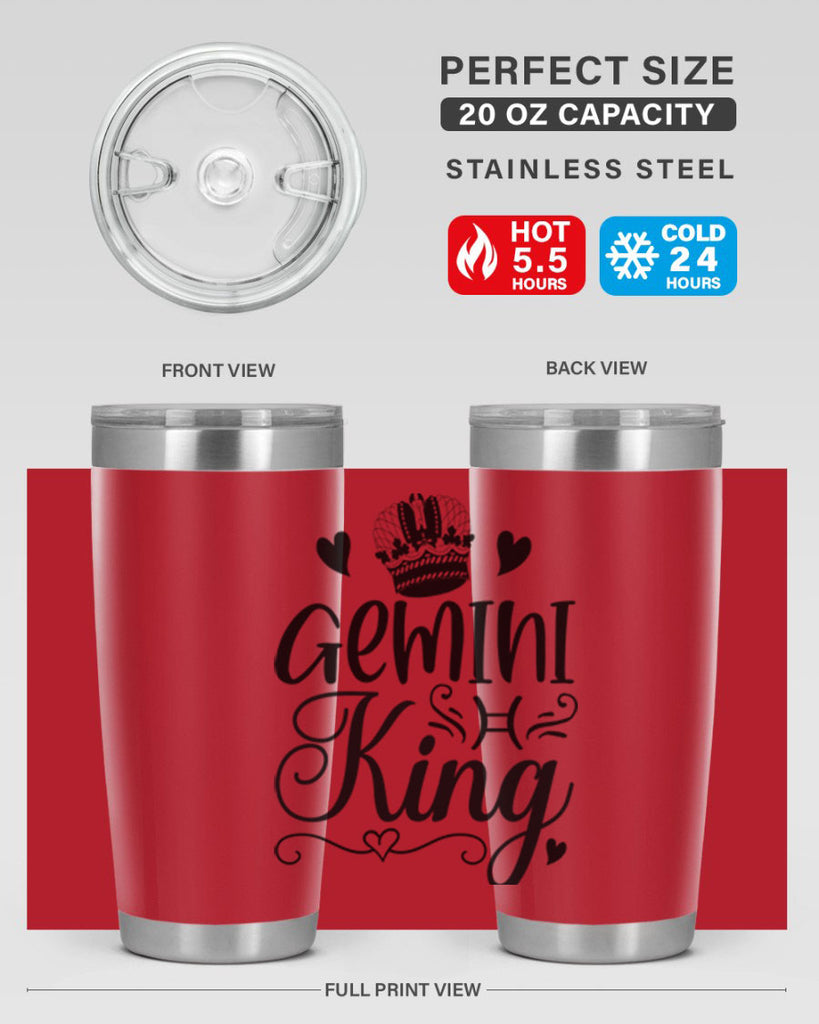 Gemini king 228#- zodiac- Tumbler
