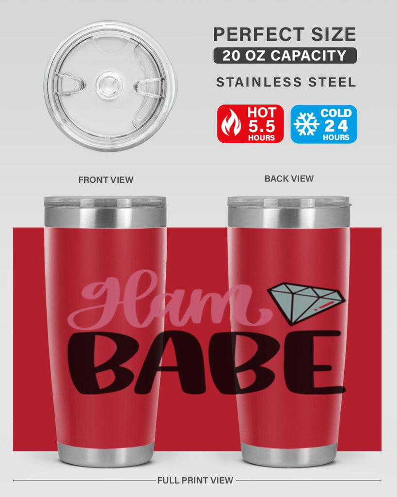 Glam Babe Style 98#- make up- Tumbler