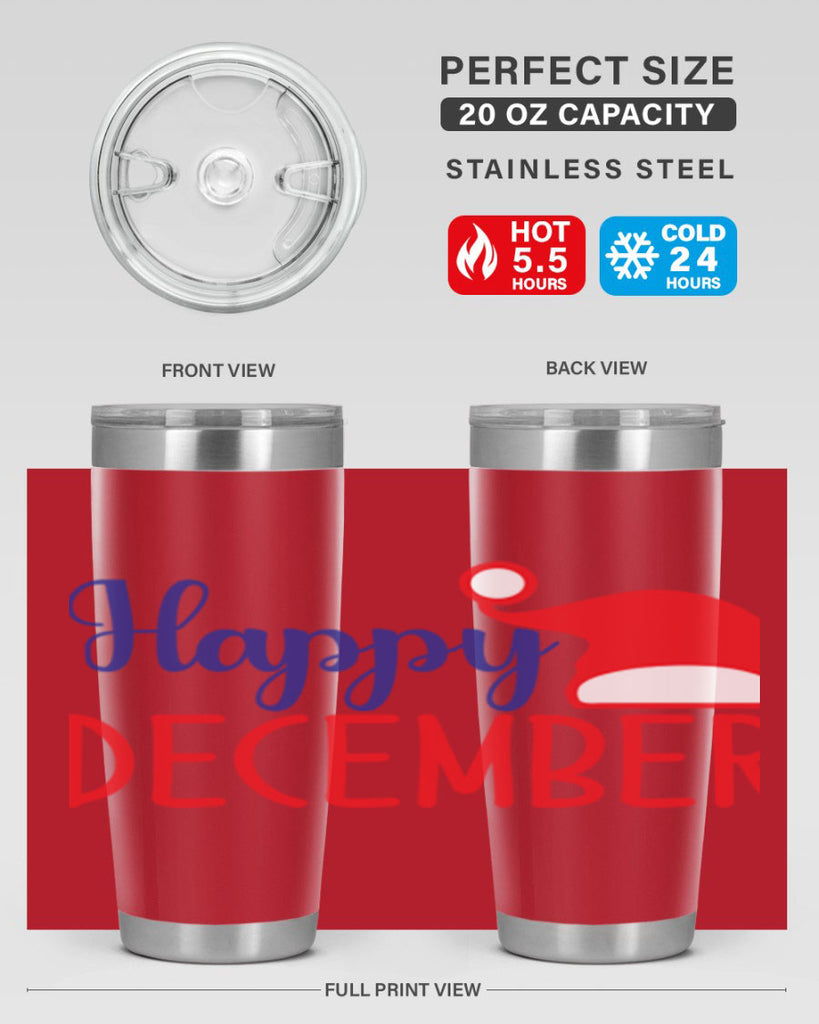Happy December 135#- winter- Tumbler