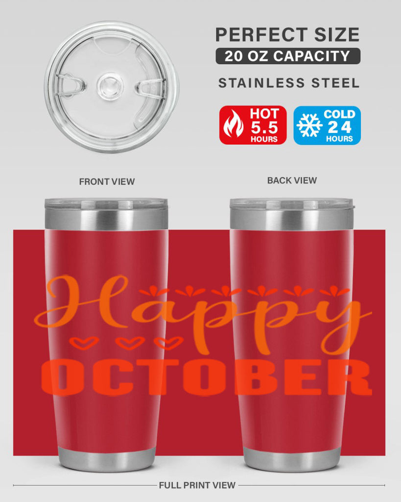 Happy October Design 237#- fall- Tumbler
