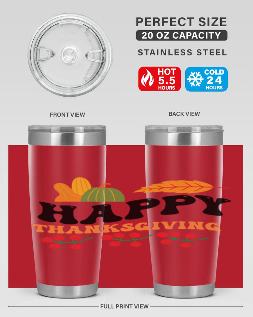 Happy Thanksgiving 251#- fall- Tumbler