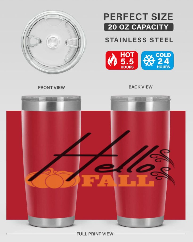 Hello Fall 281#- fall- Tumbler