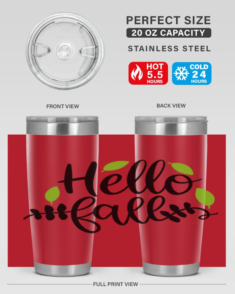 Hello Fall 283#- fall- Tumbler