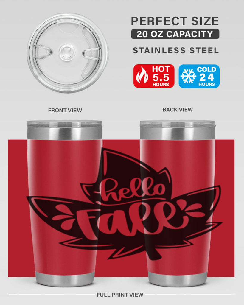 Hello Fall 494#- fall- Tumbler