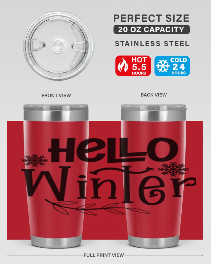 Hello Winter 168#- winter- Tumbler