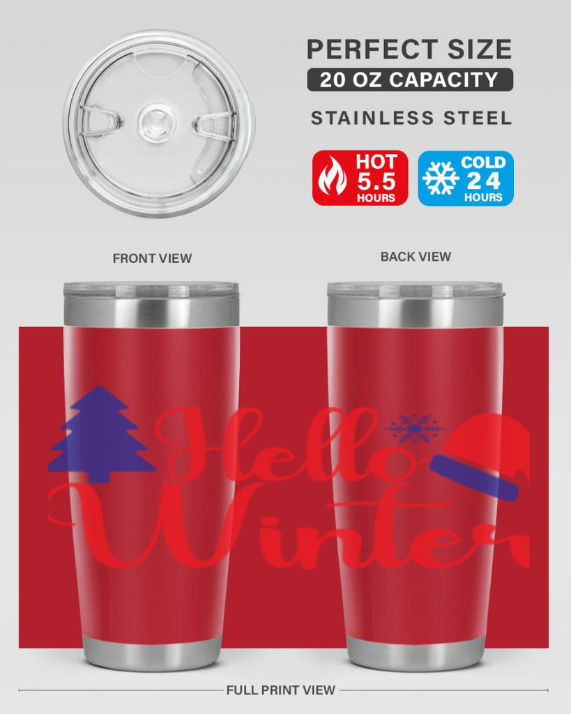 Hello Winter 179#- winter- Tumbler