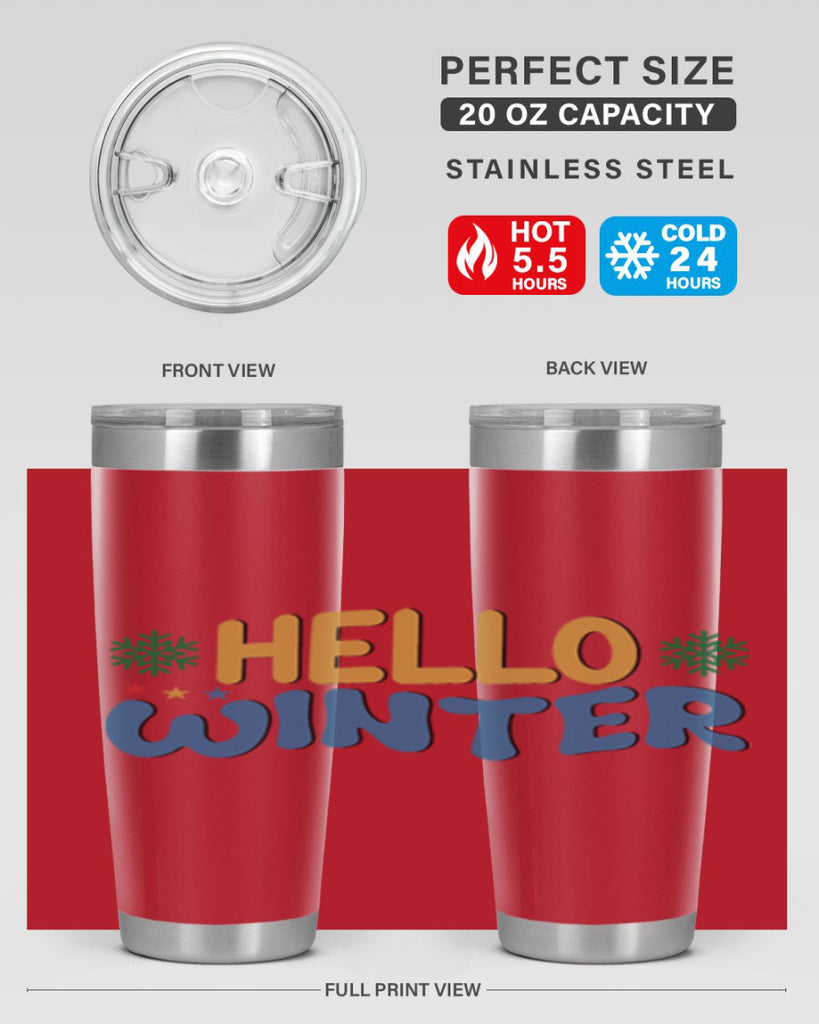 Hello Winter 181#- winter- Tumbler