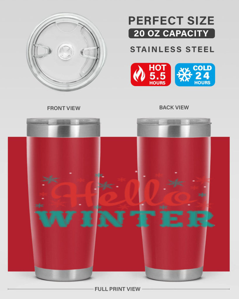 Hello Winter 182#- winter- Tumbler
