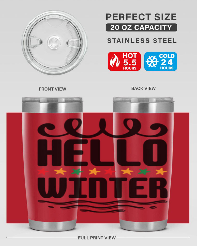 Hello Winter 185#- winter- Tumbler