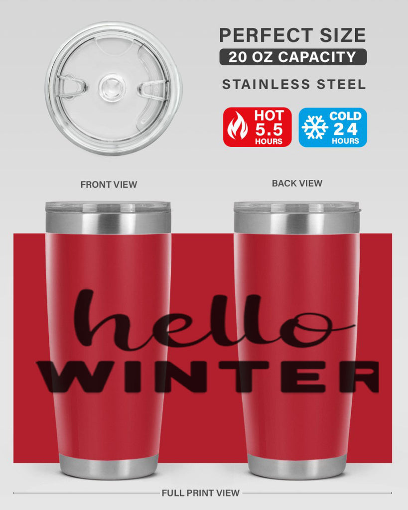 Hello Winter 186#- winter- Tumbler