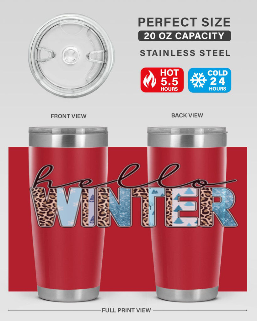 Hello Winter 189#- winter- Tumbler