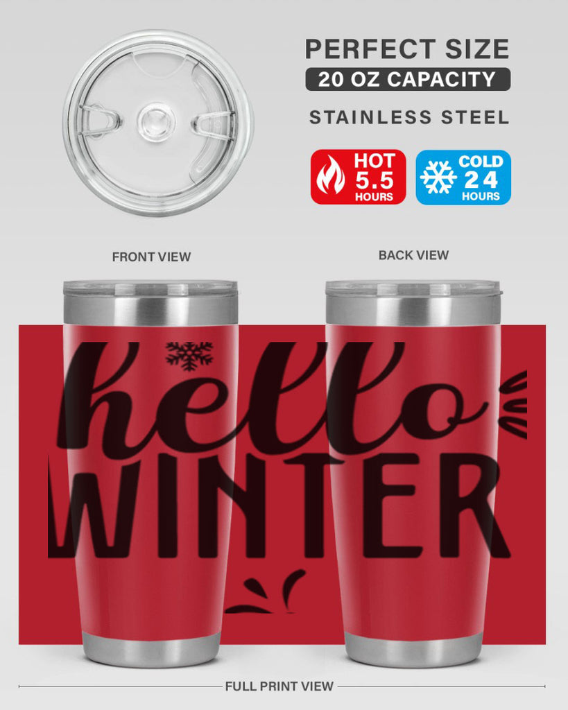 Hello Winter171#- winter- Tumbler