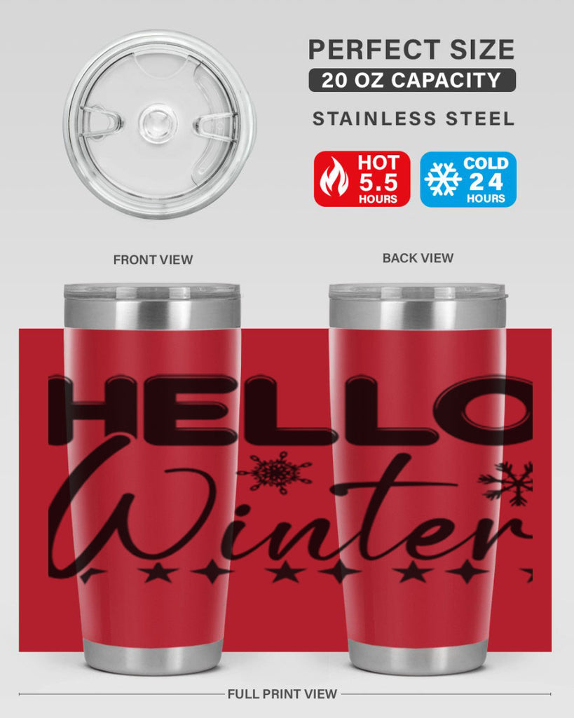 Hello winter 183#- winter- Tumbler