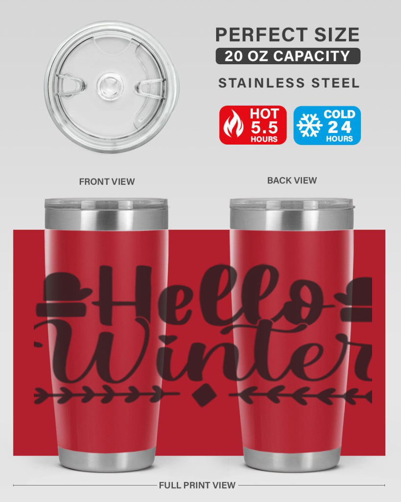Hello winter 184#- winter- Tumbler