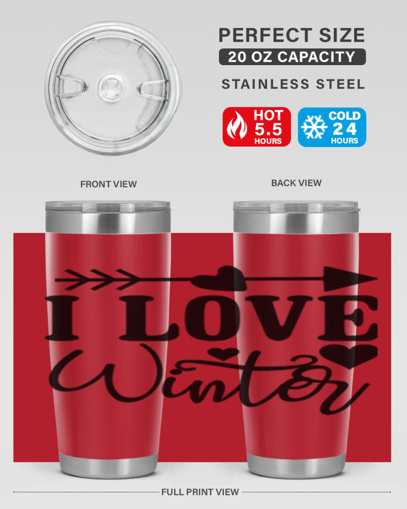 I Love Winter 227#- winter- Tumbler