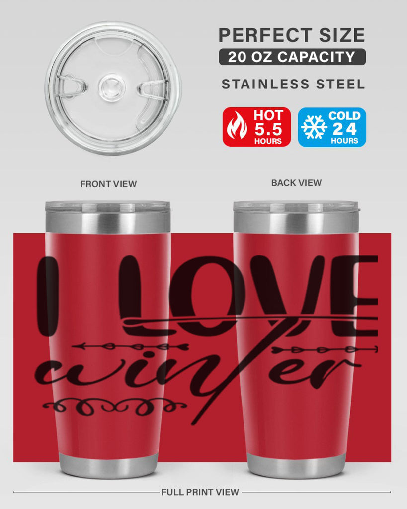 I love winter 243#- winter- Tumbler