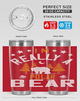 I'm really a polar bear 17#- Bears- Tumbler