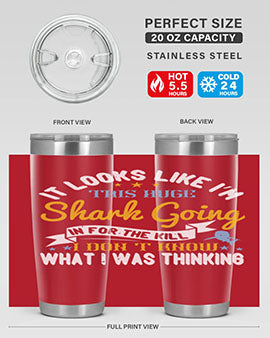 It looks like I’m this huge shark going in for the kill…I don’t know what I was thinking Style 60#- shark  fish- Tumbler