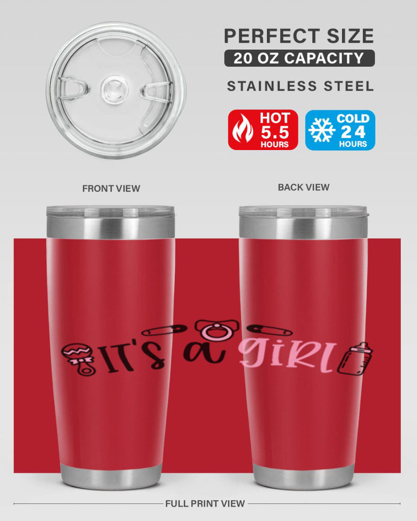 Its A Girl Style 78#- baby- tumbler