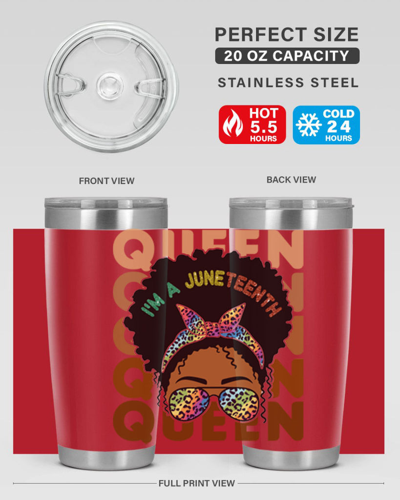 Juneteenth Queen Swag Black Melanin Png 26#- Juneteenth- tumbler