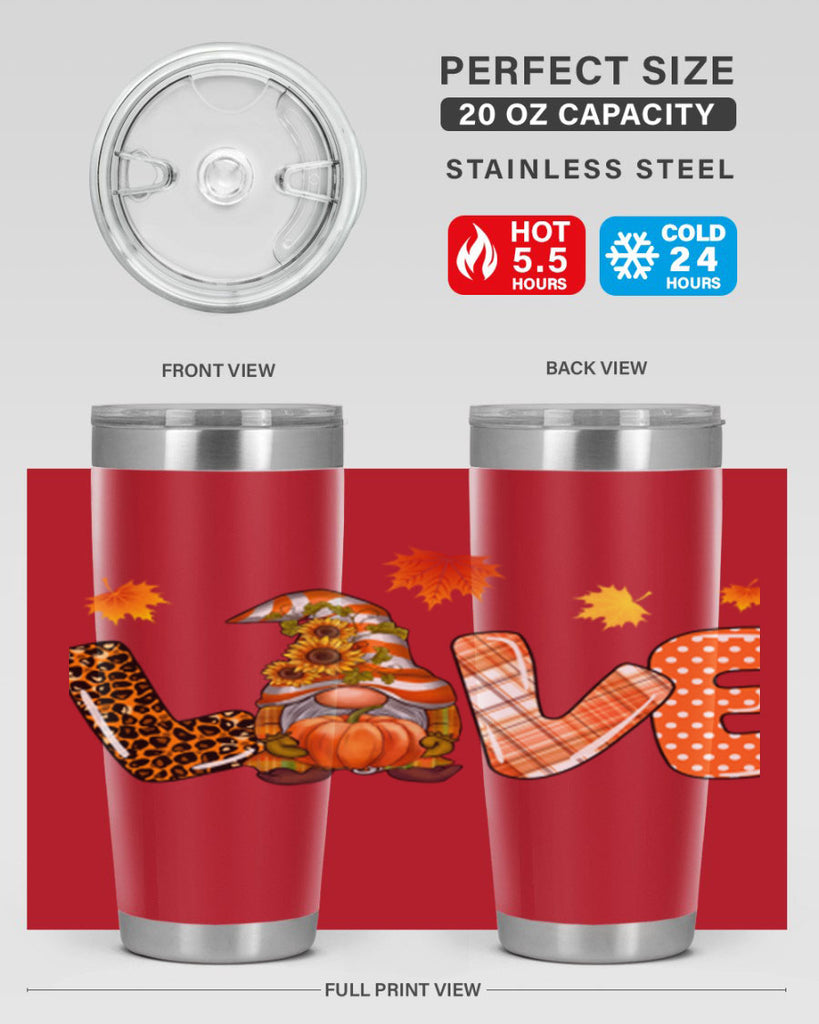 LOVEFallGnomeAutumn 416#- fall- Tumbler