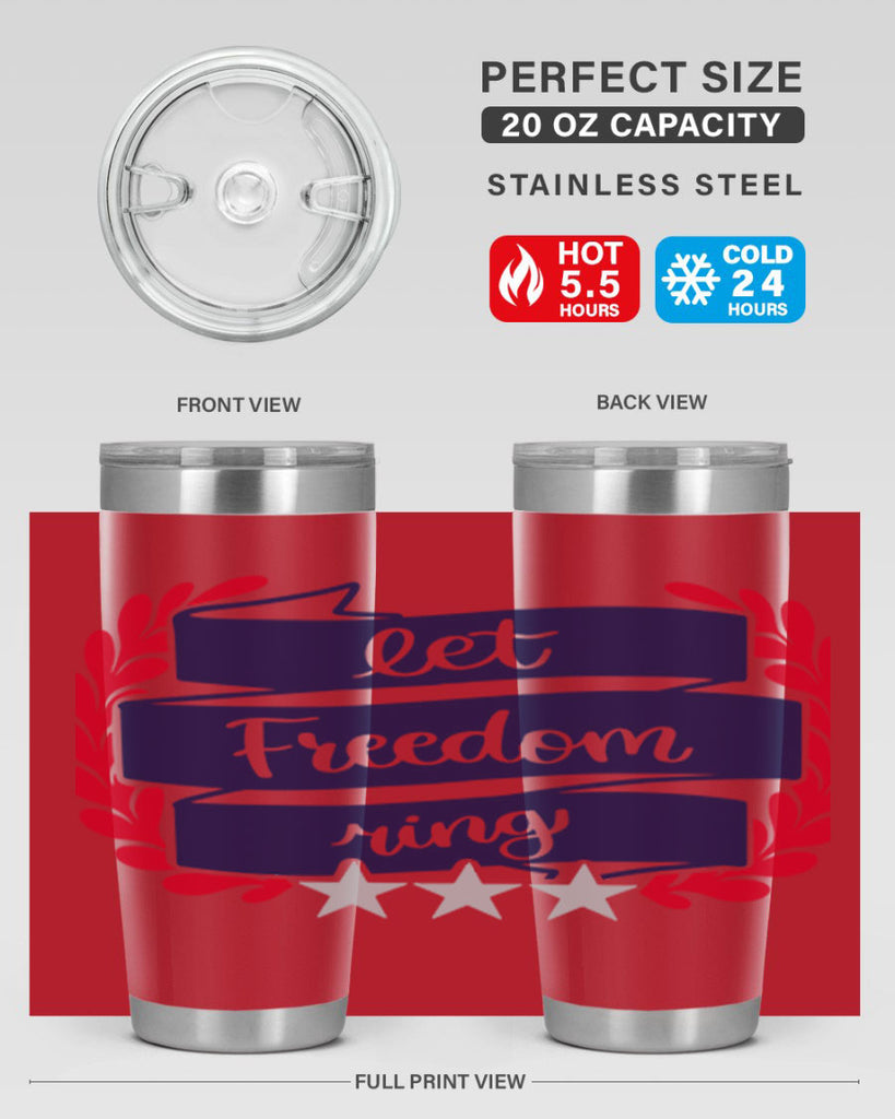 Let Freedom Ring Style 159#- Fourt Of July- Tumbler