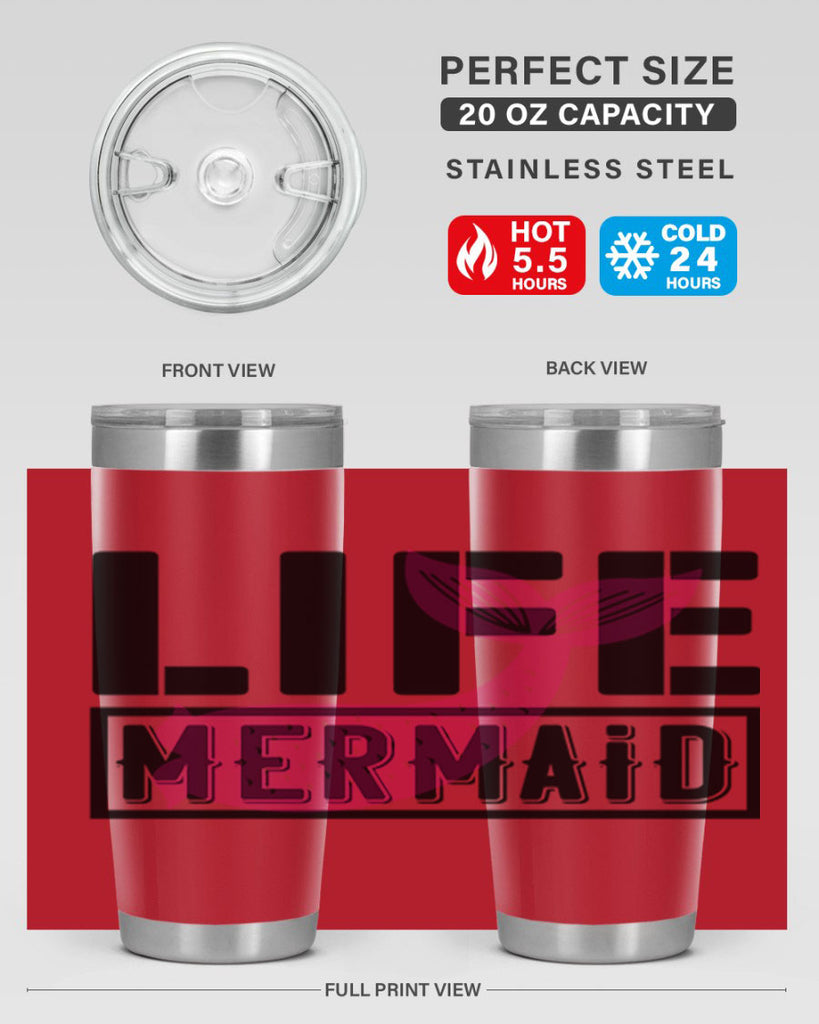 Life mermaid 303#- mermaid- Tumbler