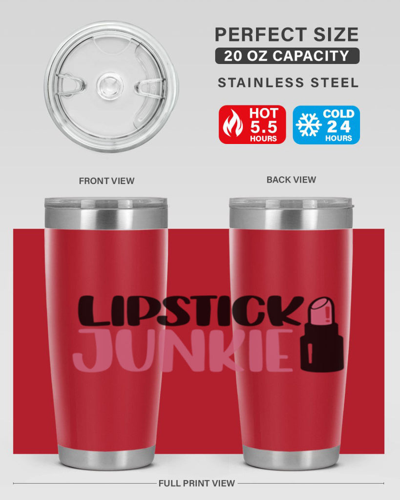 Lipstick Junkie Style 56#- make up- Tumbler