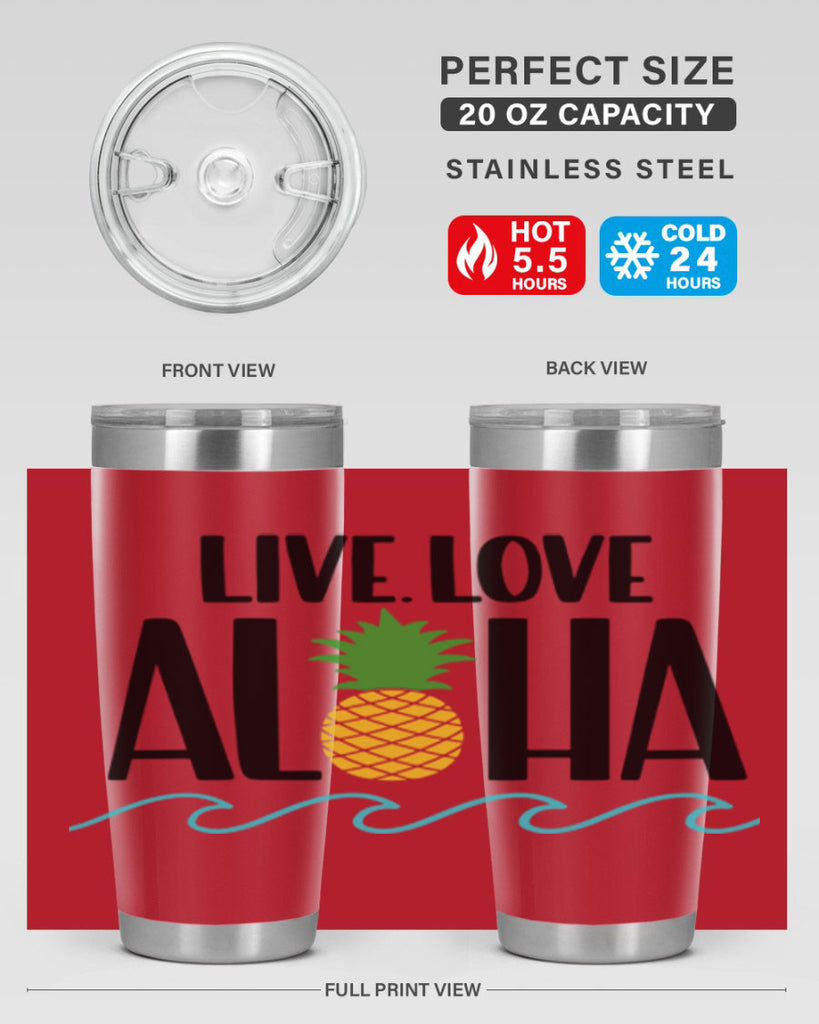 Live Love Aloha Style 30#- summer- Tumbler