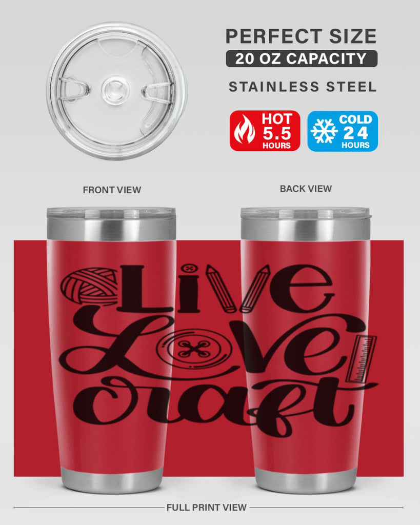 Live Love Craft 14#- crafting- Tumbler