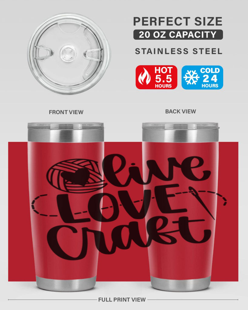 Live Love Craft 15#- crafting- Tumbler