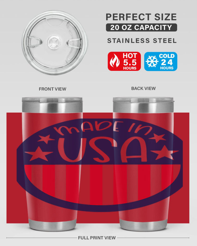 Made In USA Style 165#- Fourt Of July- Tumbler