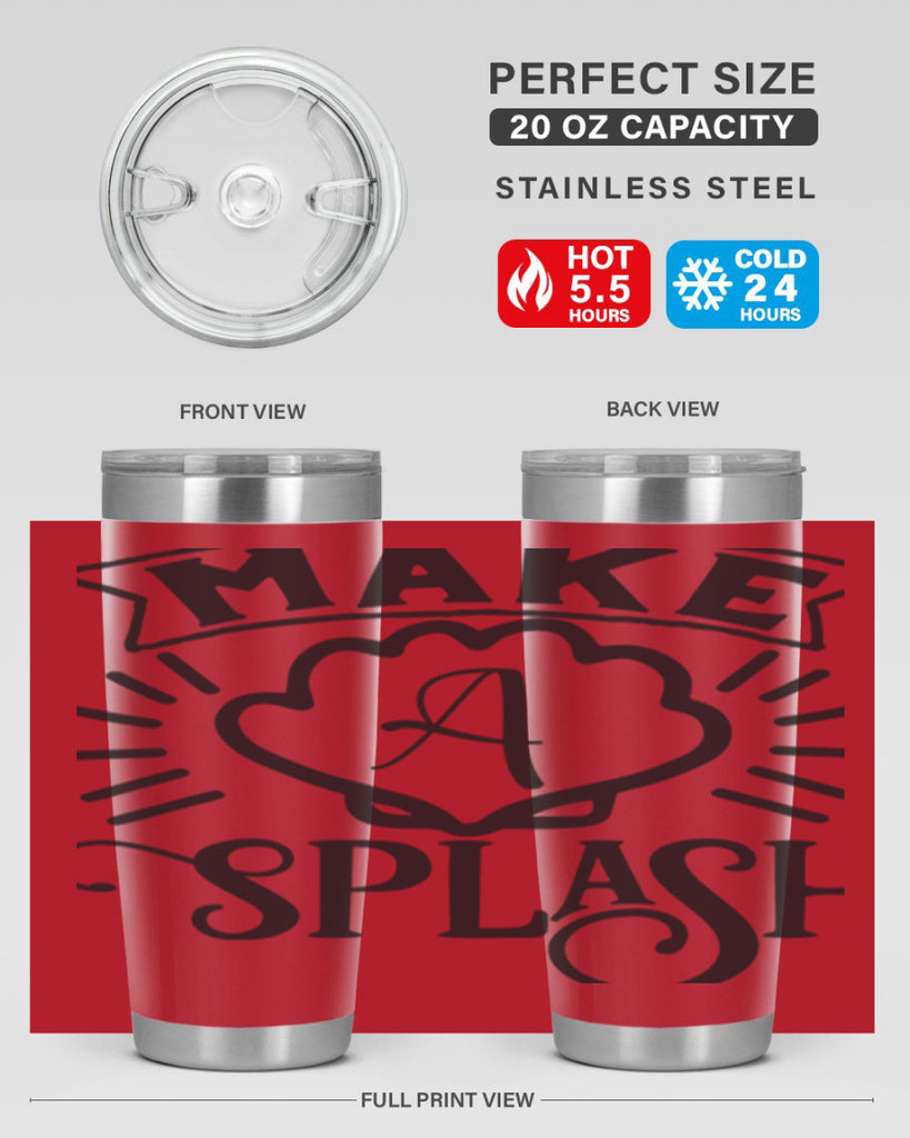 Make a splash 312#- mermaid- Tumbler