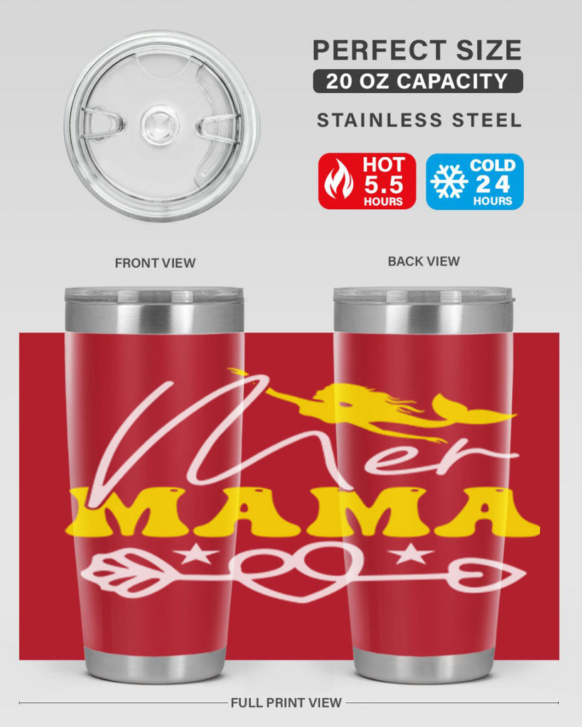 Mer Mama 332#- mermaid- Tumbler