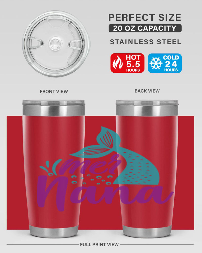 Mer Nana 343#- mermaid- Tumbler