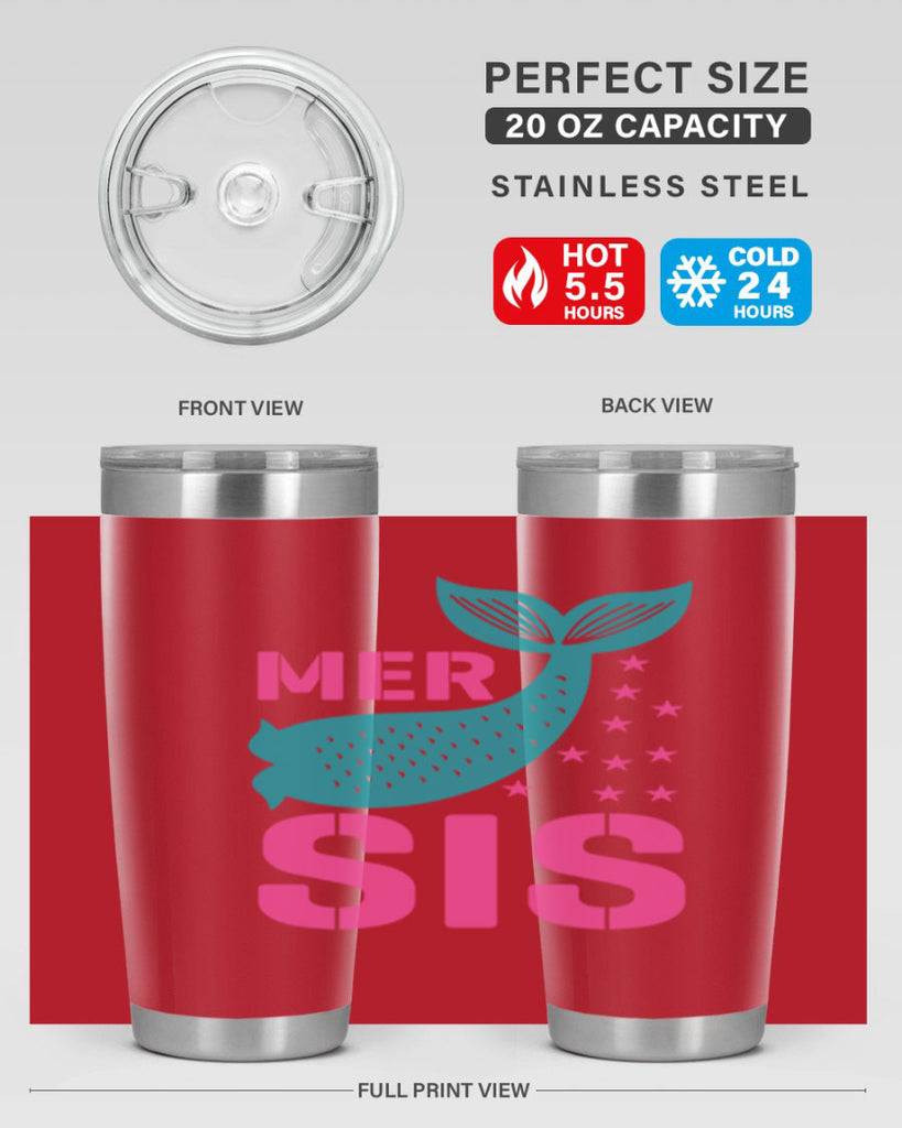 Mer Sis 345#- mermaid- Tumbler