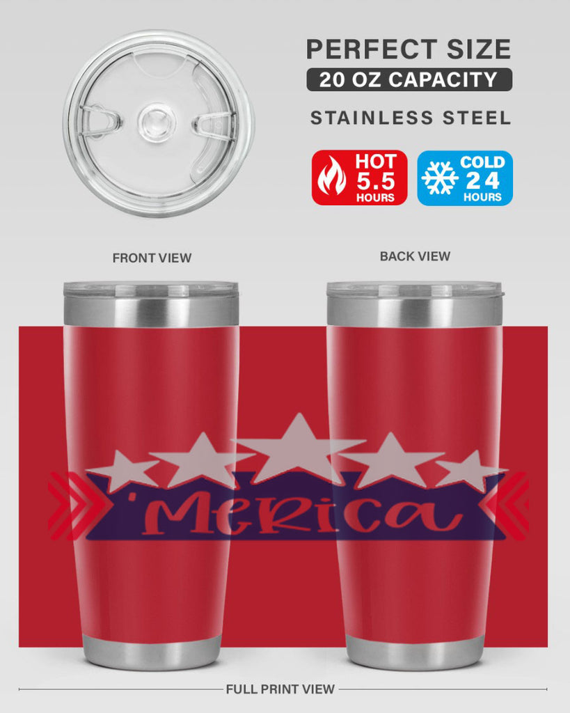 Merica Style 135#- Fourt Of July- Tumbler