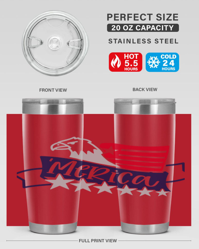 Merica Style 136#- Fourt Of July- Tumbler