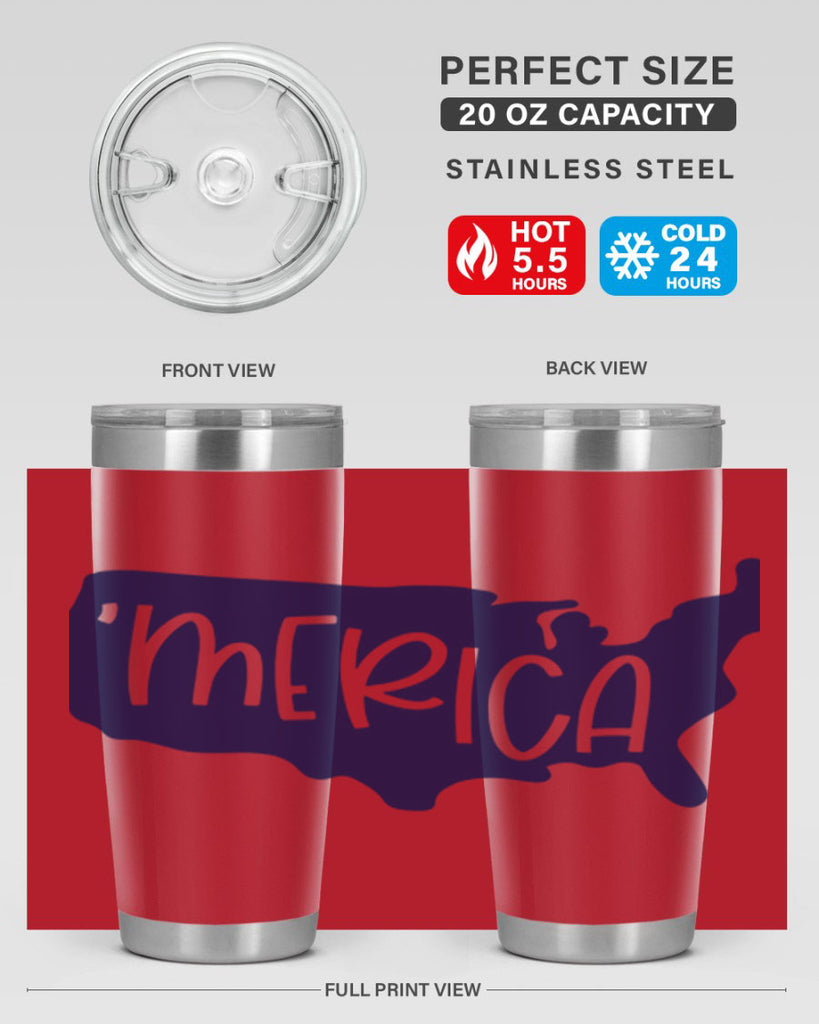 Merica Style 137#- Fourt Of July- Tumbler