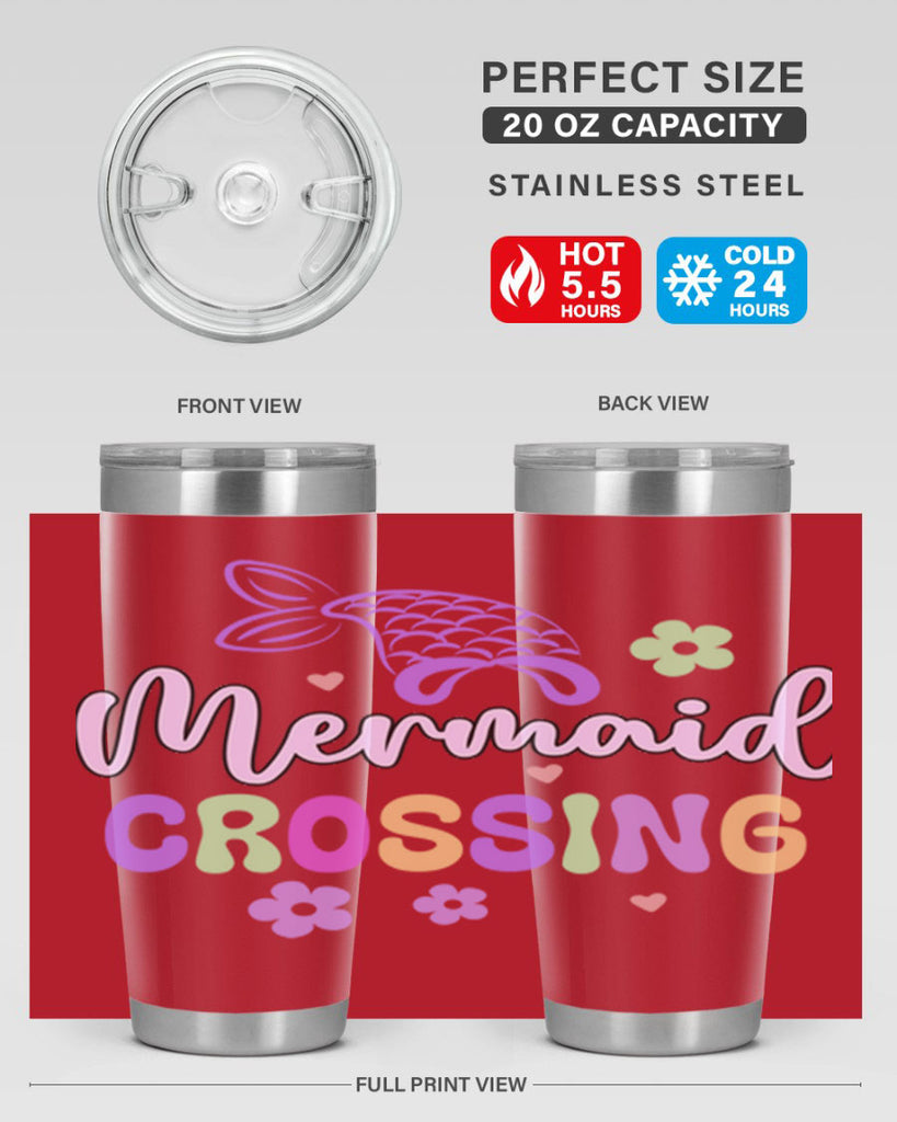 Mermaid Crossing 401#- mermaid- Tumbler