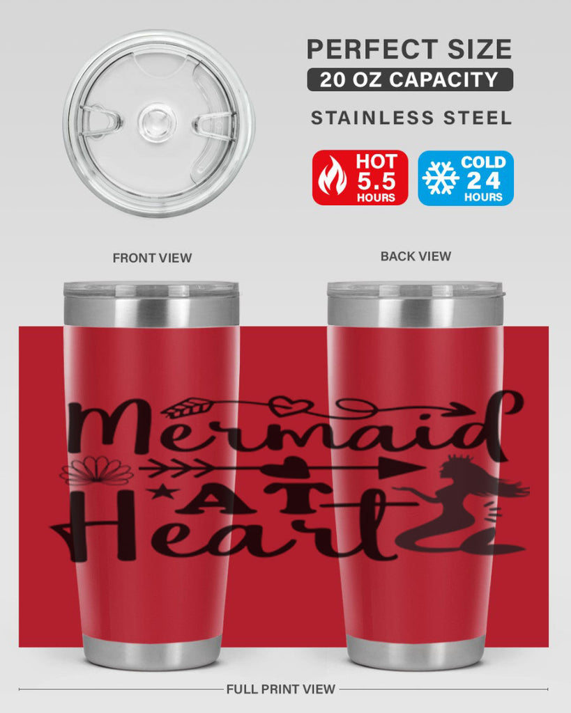 Mermaid at Heart design 397#- mermaid- Tumbler