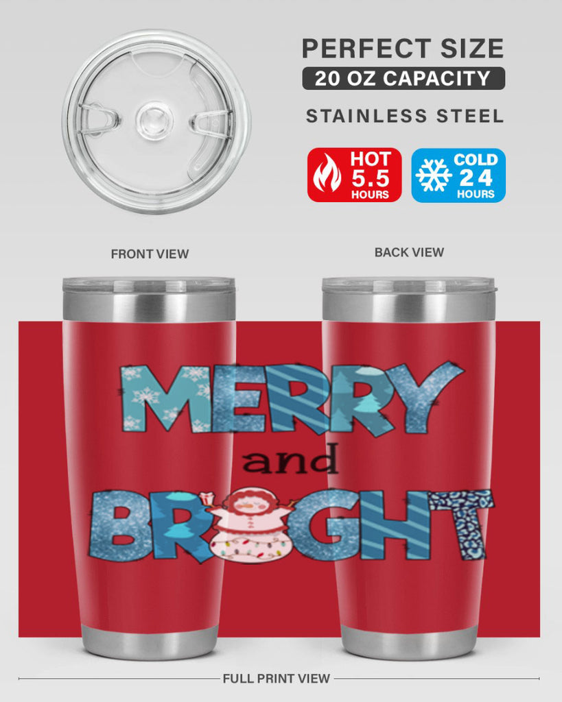 Merry and Bright 321#- winter- Tumbler