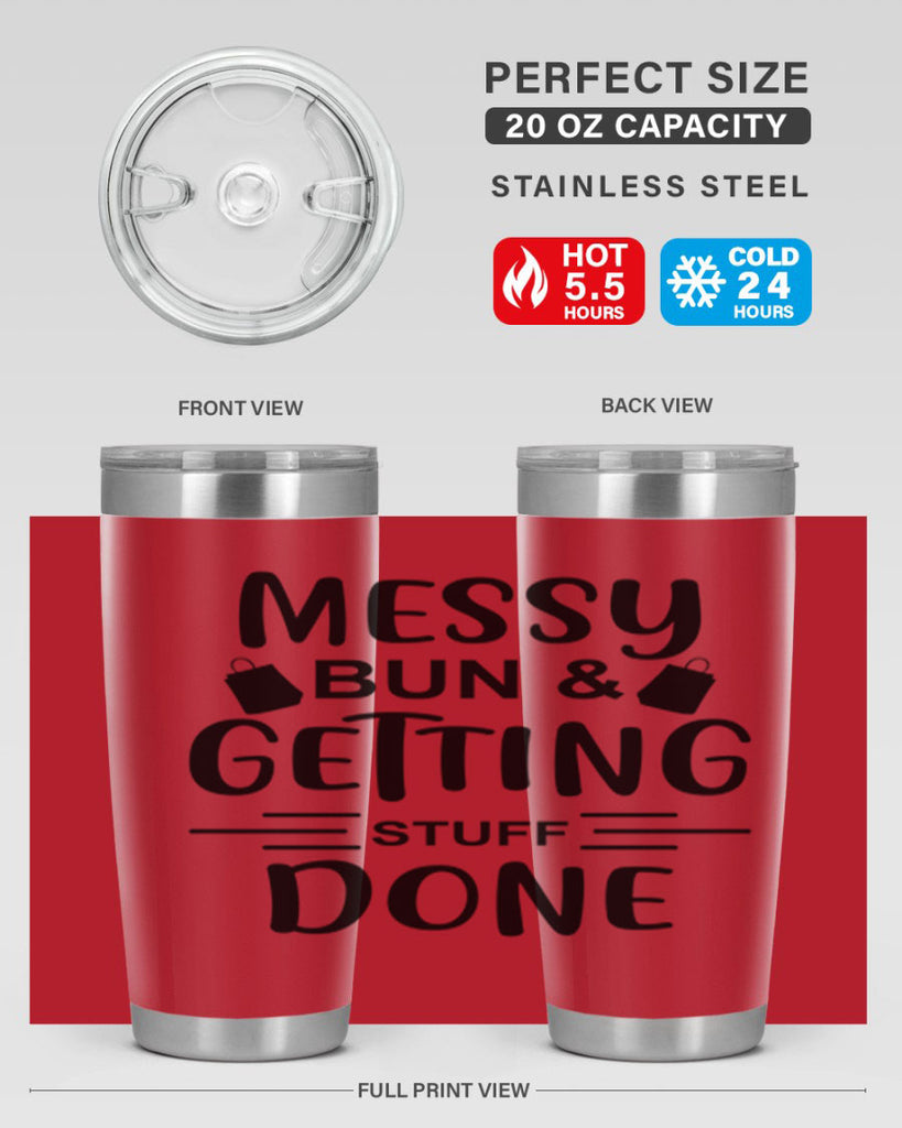 Messy Bun Getting Stuff Done 120#- fashion- Cotton Tank