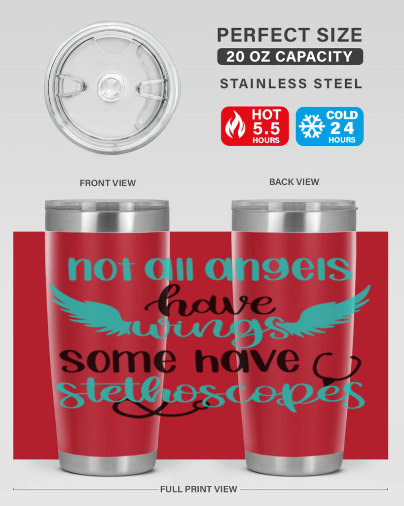 Not All Angels Have Style Style 127#- nurse- tumbler